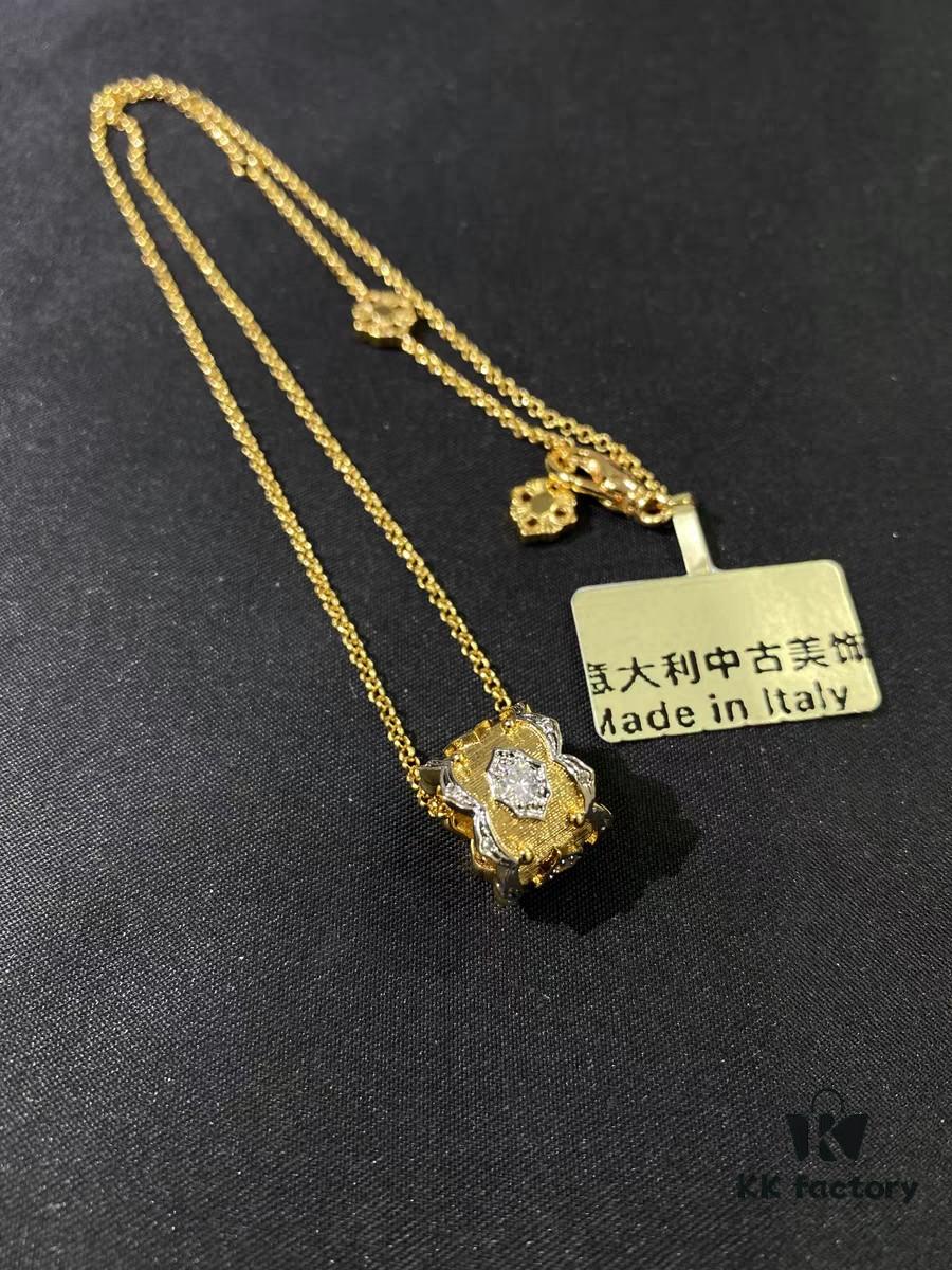 Buccellati Angel Vintage Court Style Diamond-Encrusted Flexible 'Serpent' Necklace