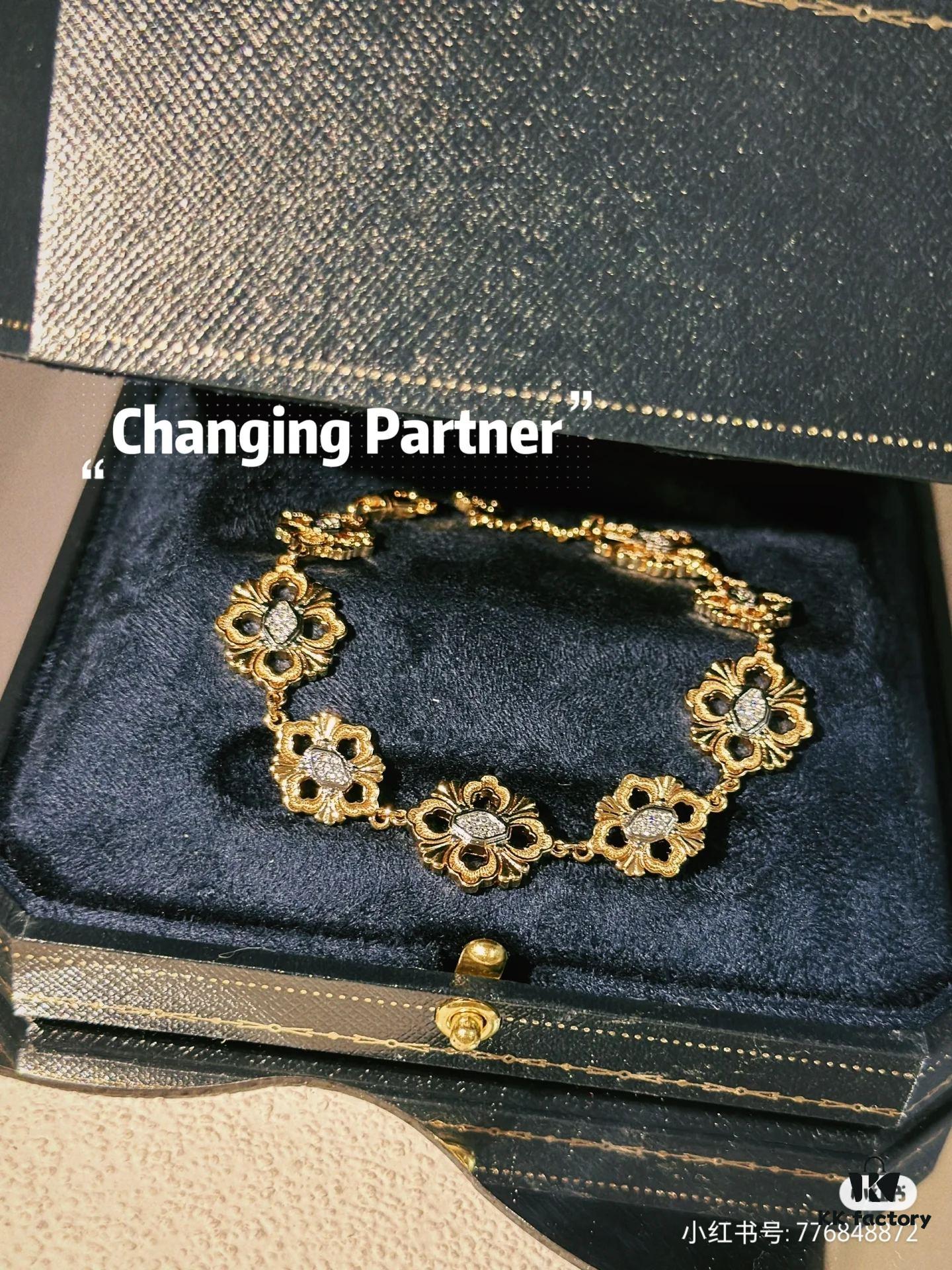 Buccellati, Italian High Jewelry Brand, Vintage Court Style Bracelet