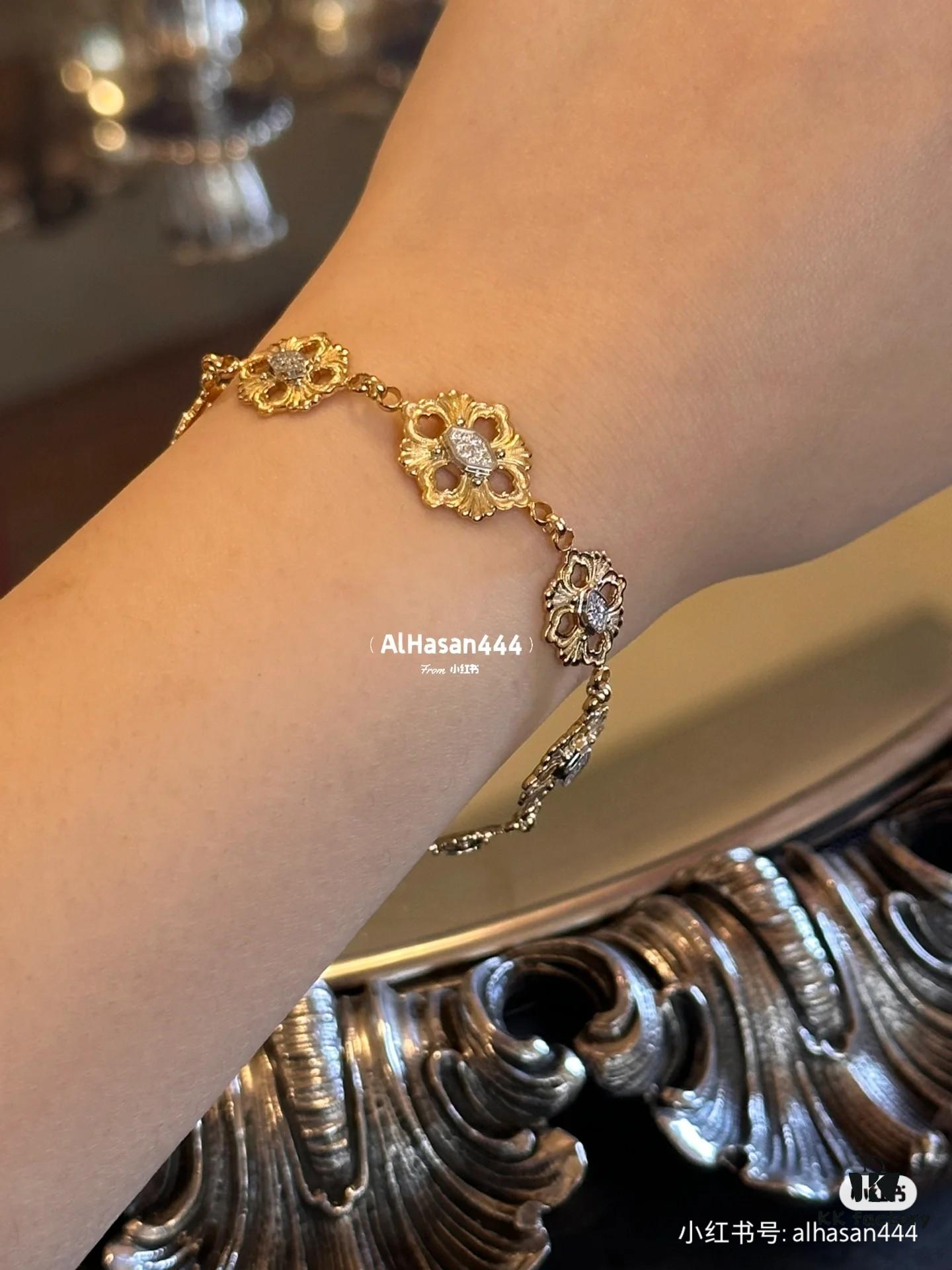 Buccellati, Italian High Jewelry Brand, Vintage Court Style Bracelet