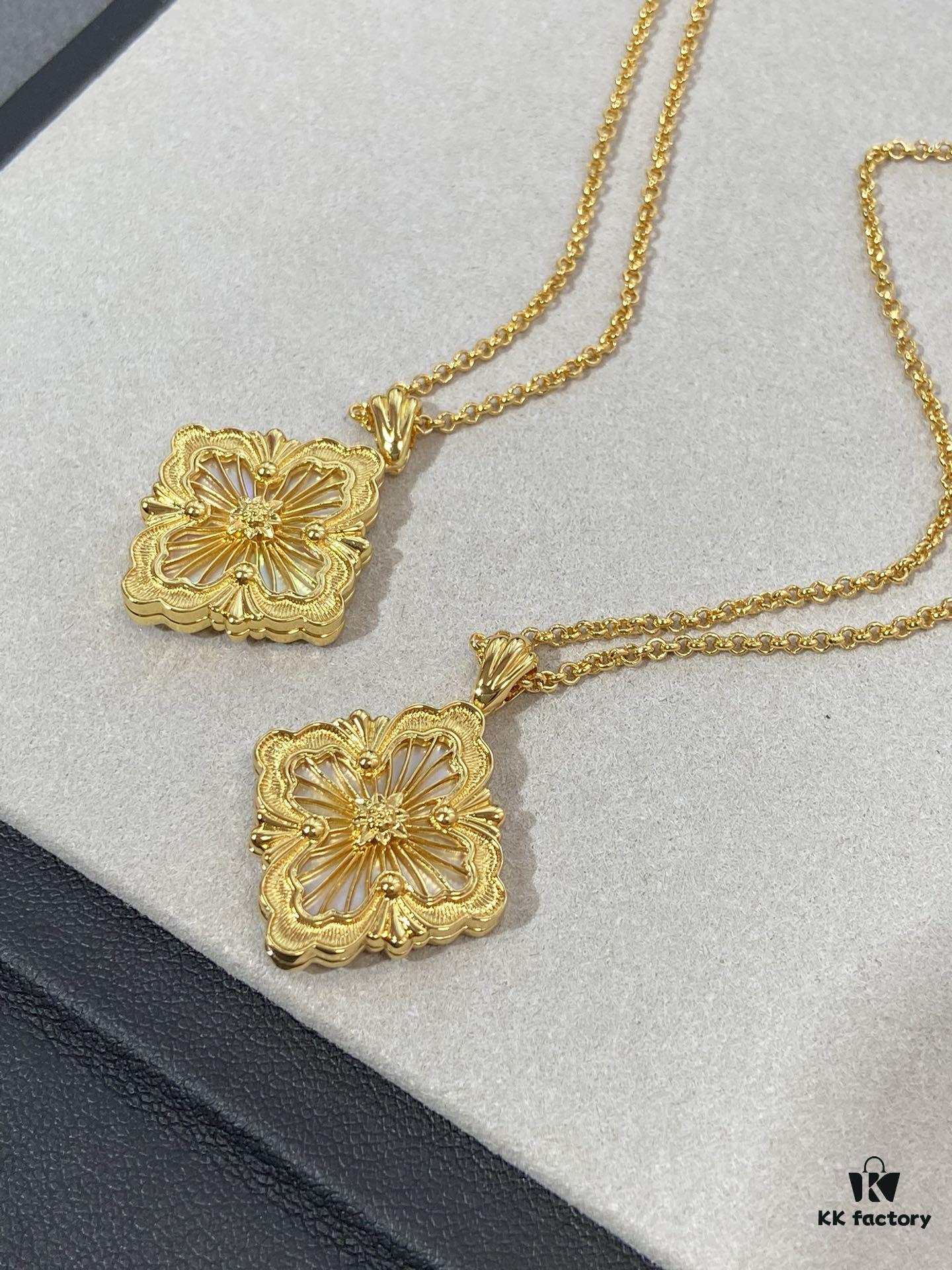 Hand-Pulled Gold Wire with Enamel and White Mother-of-Pearl Inlay Jewelry