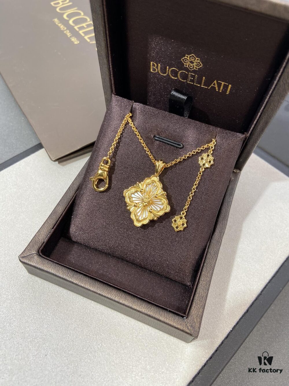 Finally Available: Large White Mother-of-Pearl Opera House Series Necklace