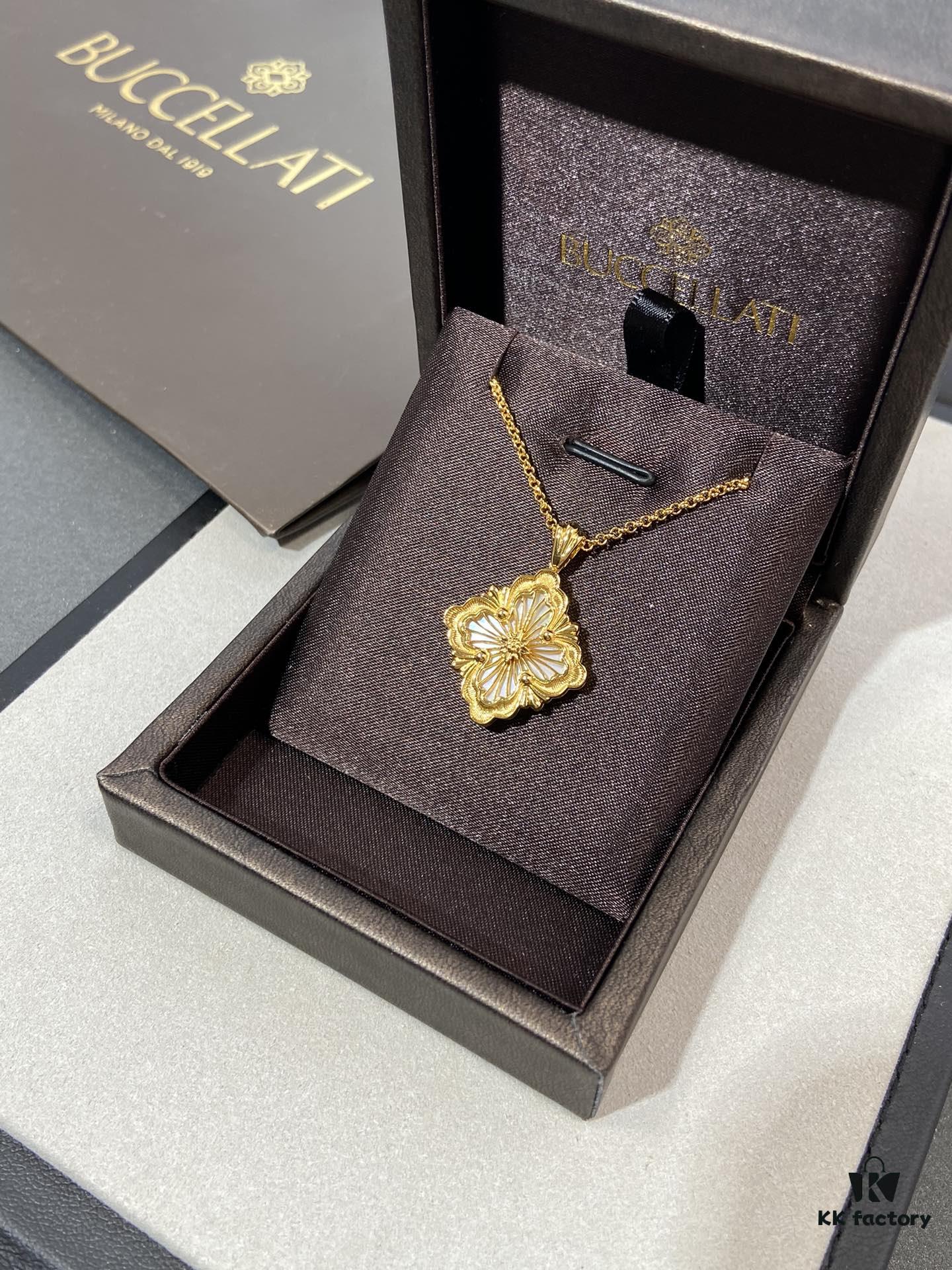 Finally Available: Large White Mother-of-Pearl Opera House Series Necklace