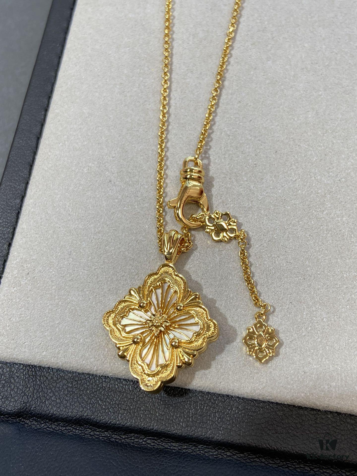 Finally Available: Large White Mother-of-Pearl Opera House Series Necklace