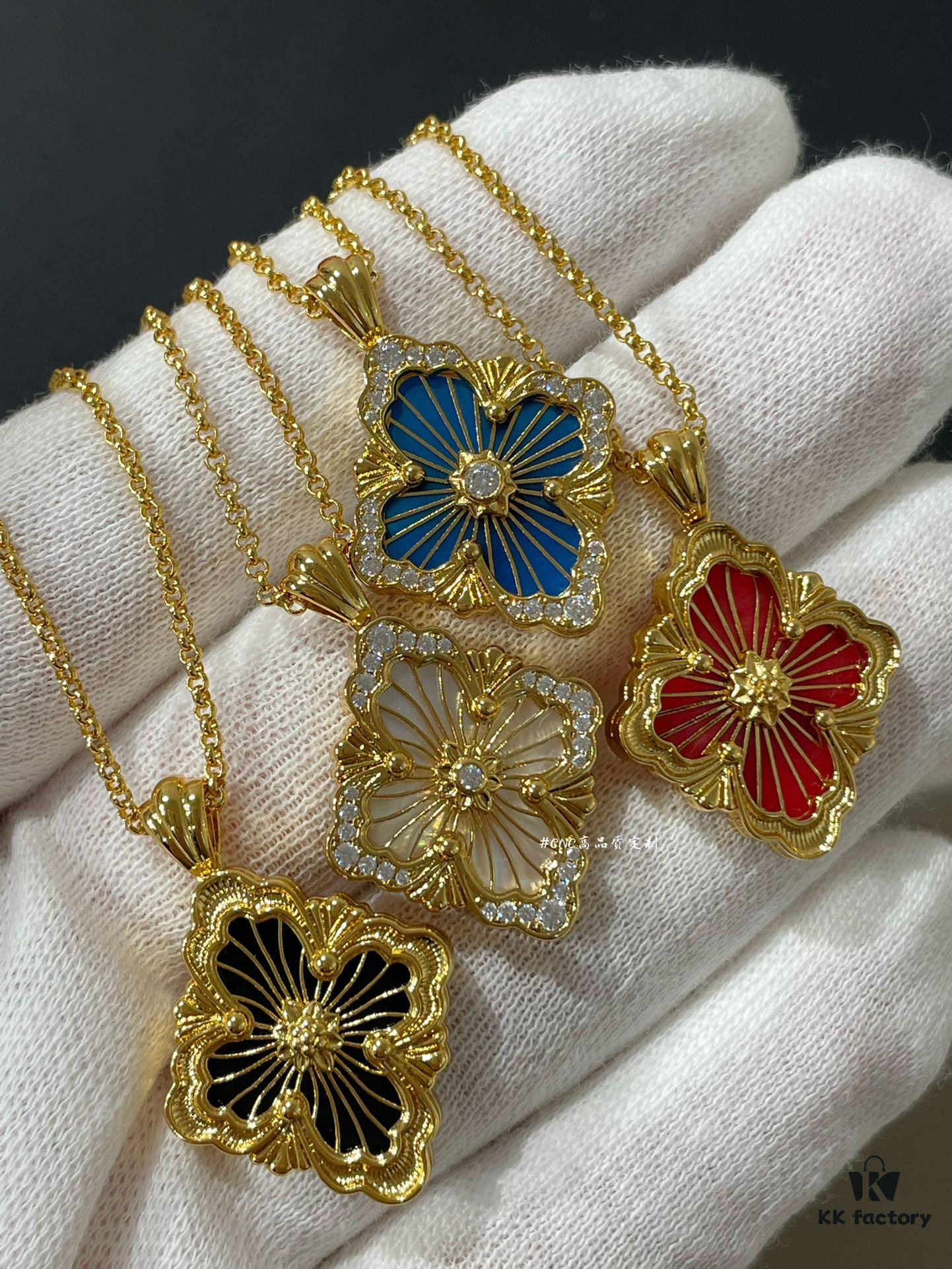 Buccellati Opera Collection Necklace, Large Diamond-Paved Italian Jewelry Inspired by Renaissance Design