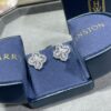 Harry Winston Diamond Links Full Diamond Clover Stud Earrings (White Diamonds)