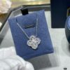 Harry Winston Diamond Links Full Diamond Clover Necklace (White Diamonds)