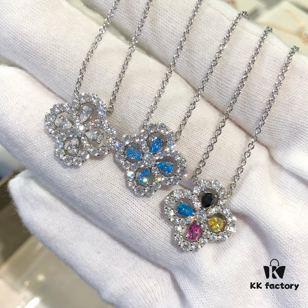 HW Diamond Loop Series Diamond Necklace, Three Colors Available