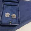 Harry Winston New Style Luxurious Clover Diamond Stud Earrings