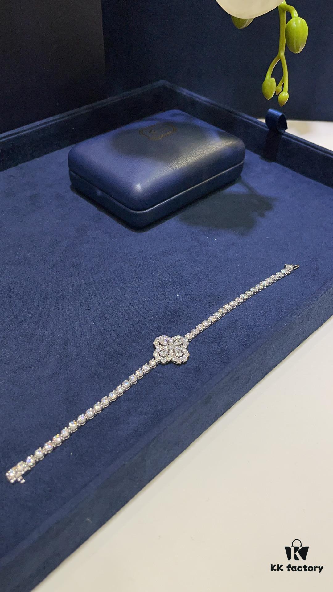 Harry Winston New Arrival Loop Luxury Clover Diamond Bracelet