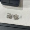 HW Diamond Clover Stud Earrings, ZP Development Version - 925 Sterling Silver with Thick Gold Plating