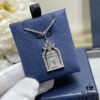 HW Harry Winston Birdcage Necklace (Chain Length 45cm + Pendant 3cm), Crafted with Premium Imported High-Carbon Diamonds, Exquisitely Cut and Set in 925 Sterling Silver, Luxurious and Elegant Design, Comfortable to Wear, Brilliant and Stylish