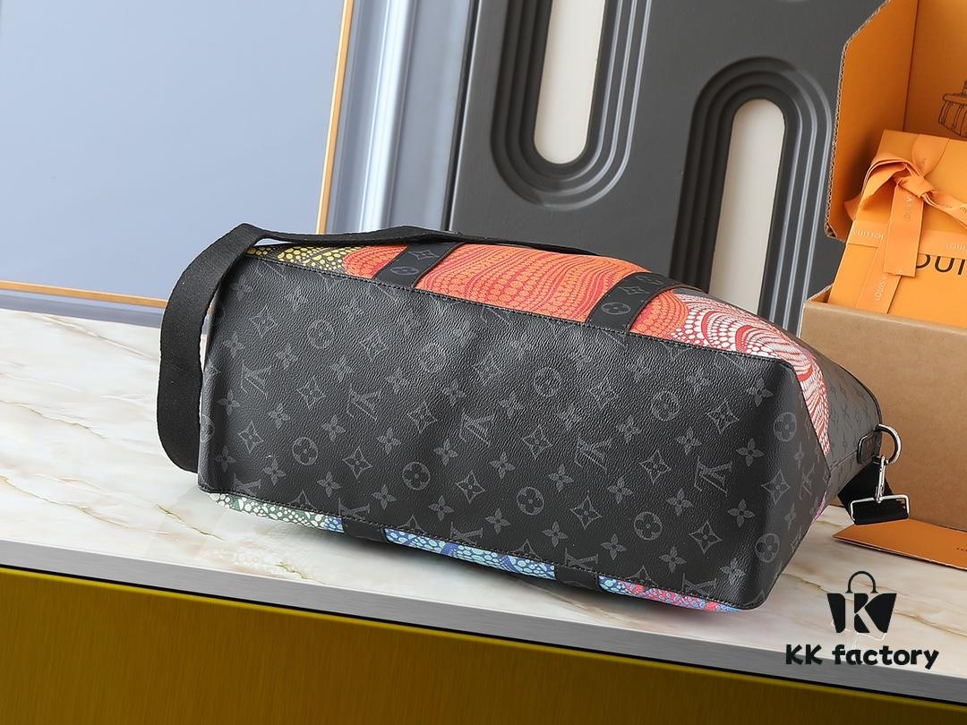 Upgraded Original M46434 Louis Vuitton x Yayoi Kusama Collaboration LV x YK Weekend Tote Bag