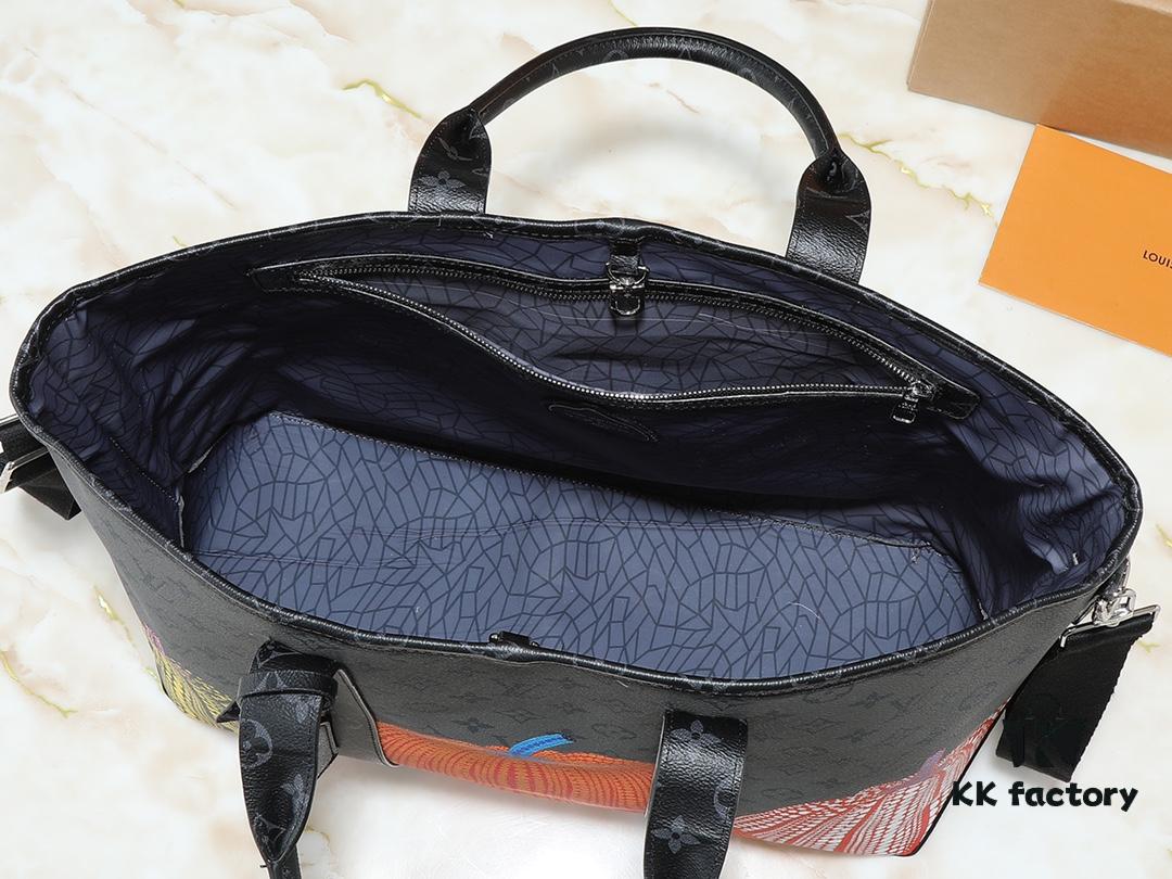 Upgraded Original M46434 Louis Vuitton x Yayoi Kusama Collaboration LV x YK Weekend Tote Bag