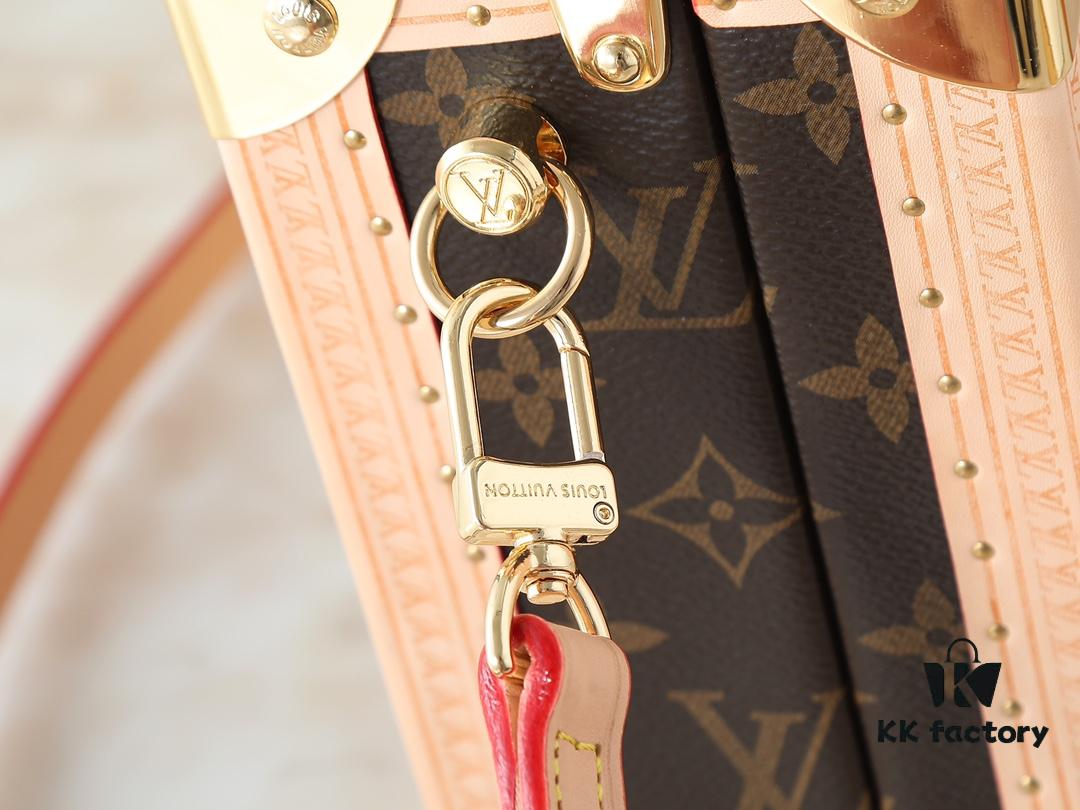 Top Quality Replica Dynamic Chip Dual-Sided Color-Changing Leather M14040 M13127 Mini Square Trunk Bag from Louis Vuitton x Takashi Murakami Collection