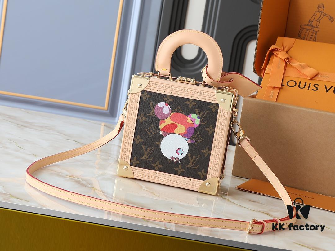 Top-Quality Replica Dynamic Chip Dual-Color Leather Mini Square Trunk M13127 M14040