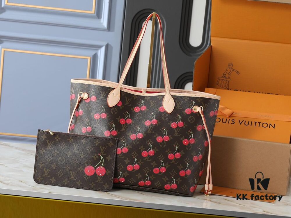 Upgraded Original M13263 M40995 This Medium Neverfull Bag Reinterprets the Joyful Elements of the Louis Vuitton x Takashi Murakami Reissue Collection with Lively Strokes