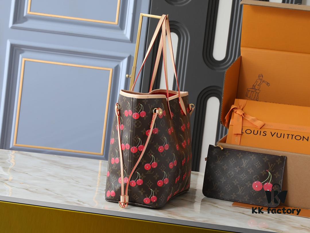 Upgraded Original M13263 M40995 This Medium Neverfull Bag Reinterprets the Joyful Elements of the Louis Vuitton x Takashi Murakami Reissue Collection with Lively Strokes