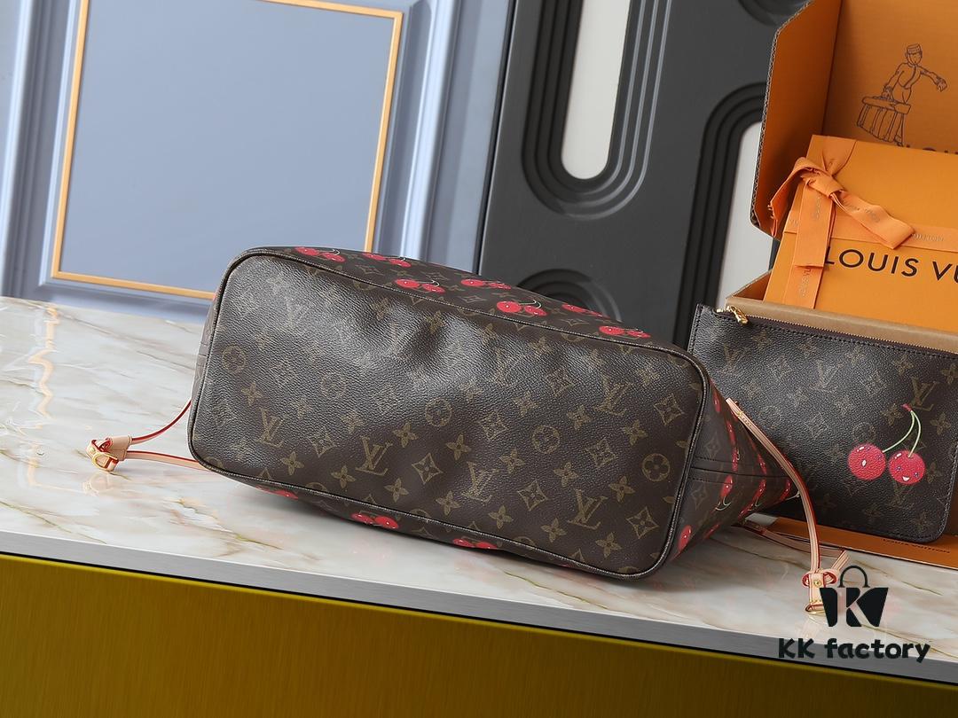 Upgraded Original M13263 M40995 This Medium Neverfull Bag Reinterprets the Joyful Elements of the Louis Vuitton x Takashi Murakami Reissue Collection with Lively Strokes