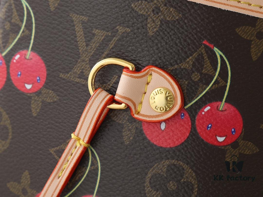 Upgraded Original M13263 M40995 This Medium Neverfull Bag Reinterprets the Joyful Elements of the Louis Vuitton x Takashi Murakami Reissue Collection with Lively Strokes