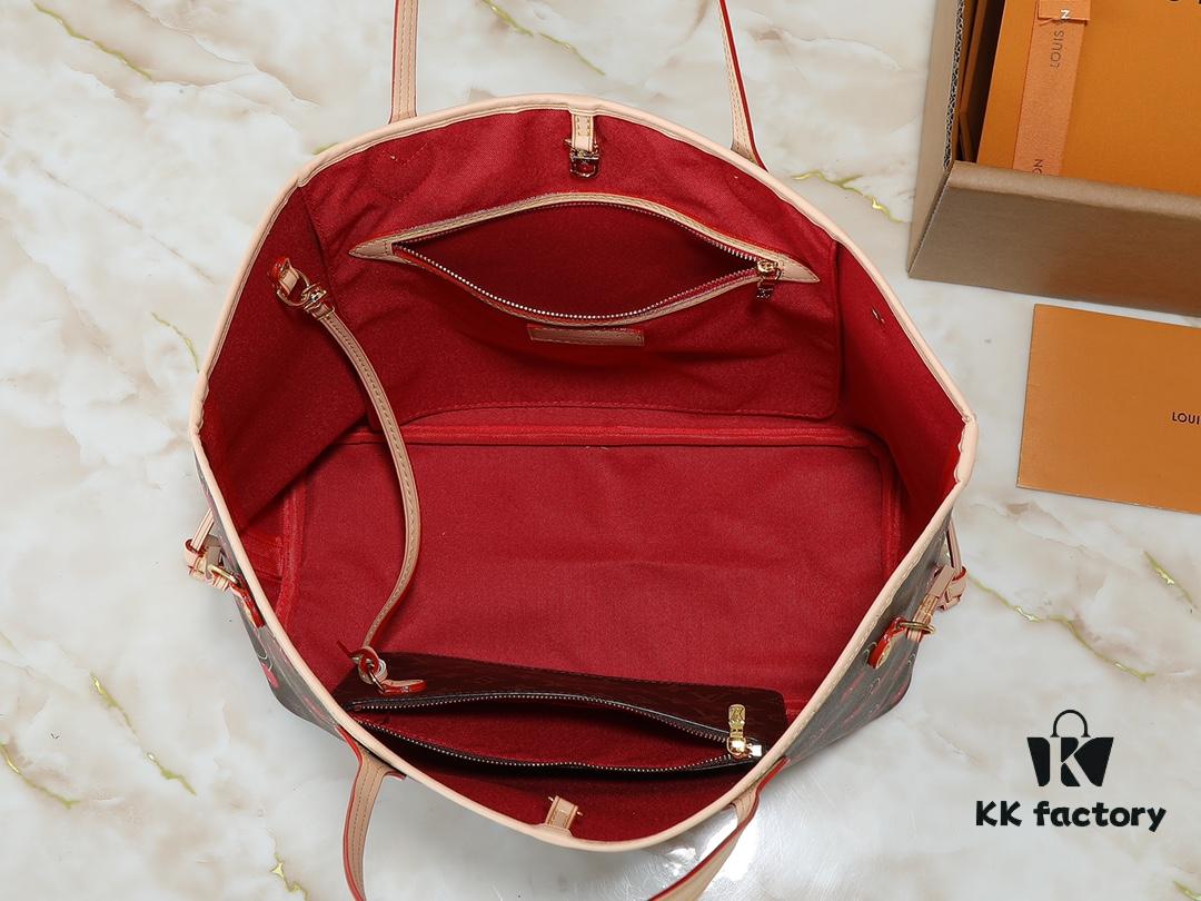 Upgraded Original M13263 M40995 This Medium Neverfull Bag Reinterprets the Joyful Elements of the Louis Vuitton x Takashi Murakami Reissue Collection with Lively Strokes