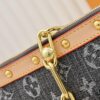 M13404 Denim Coated Canvas Pochette Accessoires Bag with Multicolored Monogram Pattern