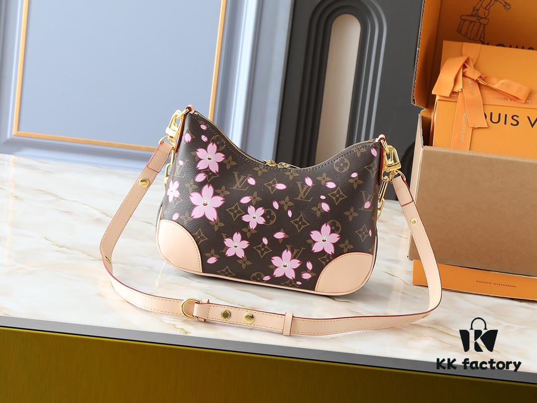 Upgraded Original M13265 M45832 Boulogne Small Handbag from Louis Vuitton x Takashi Murakami Reissue Collection