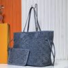Upgraded Original M40995 Embossed Denim Neverfull Tote Bag💋💋Louis Vuitton New Version of the Iconic Handbag