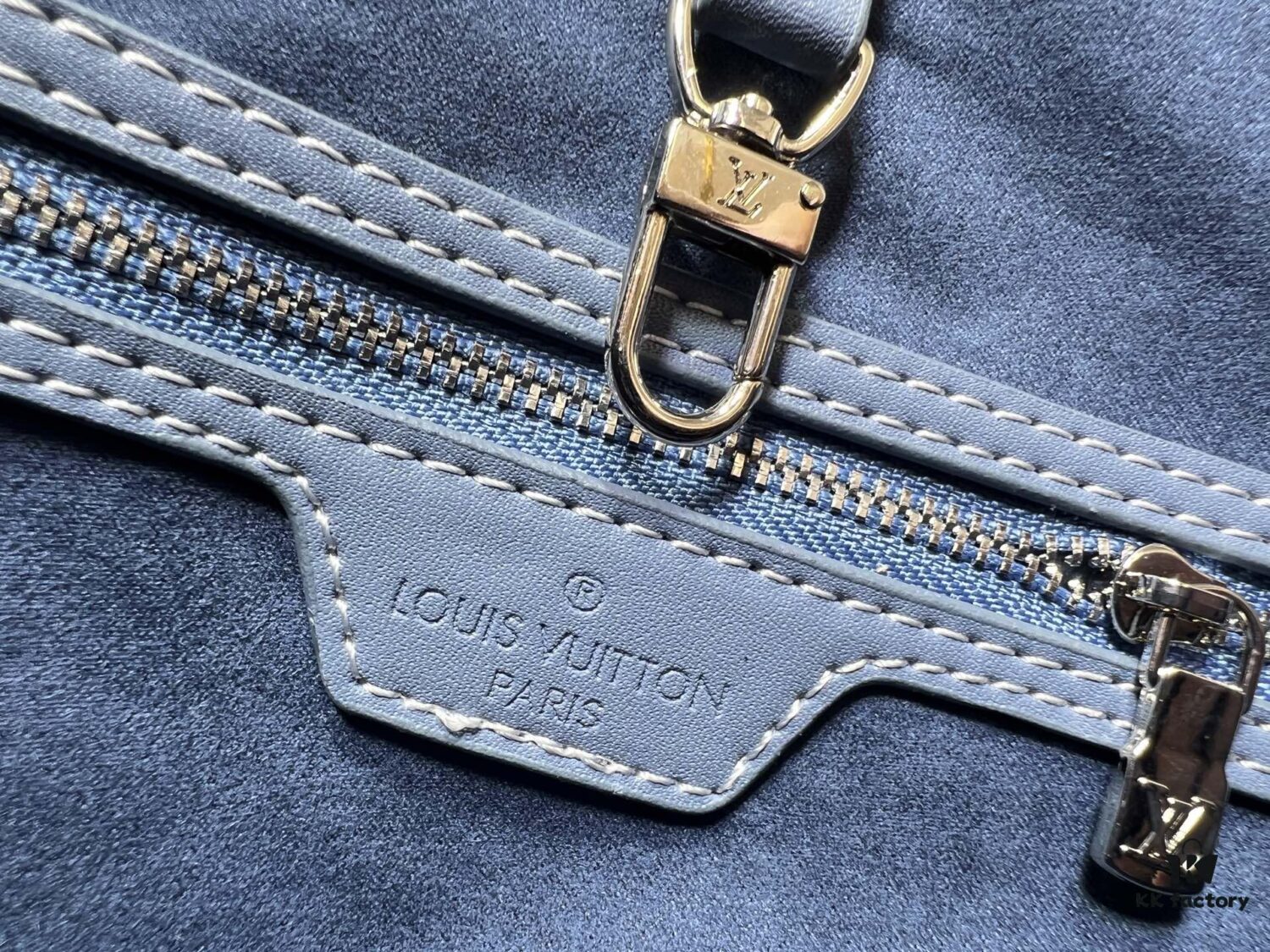 Upgraded Original M40995 Embossed Denim Neverfull Tote Bag💋💋Louis Vuitton New Version of the Iconic Handbag