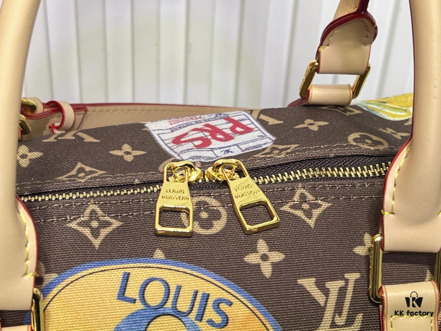 M14736 Keepall Bandoulière 45 Travel Bag in Monogram Dune Fabric