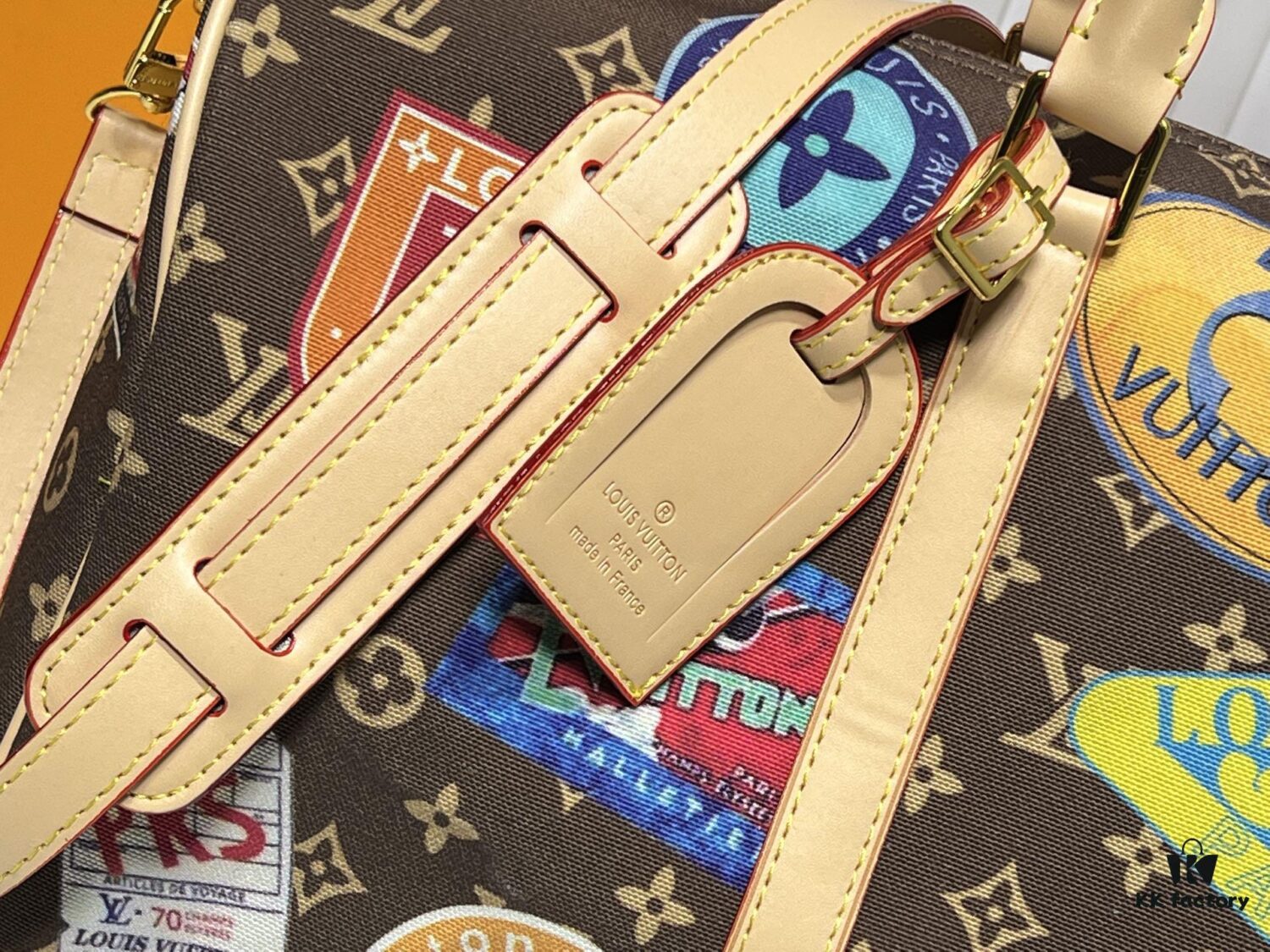 M14736 Keepall Bandoulière 45 Travel Bag in Monogram Dune Fabric