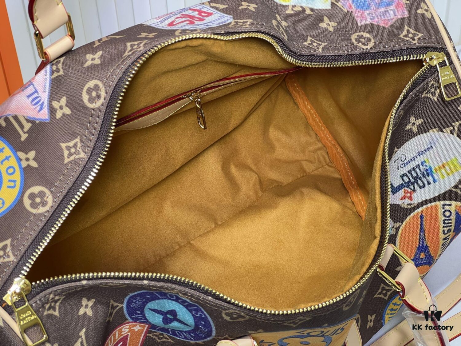 M14736 Keepall Bandoulière 45 Travel Bag in Monogram Dune Fabric