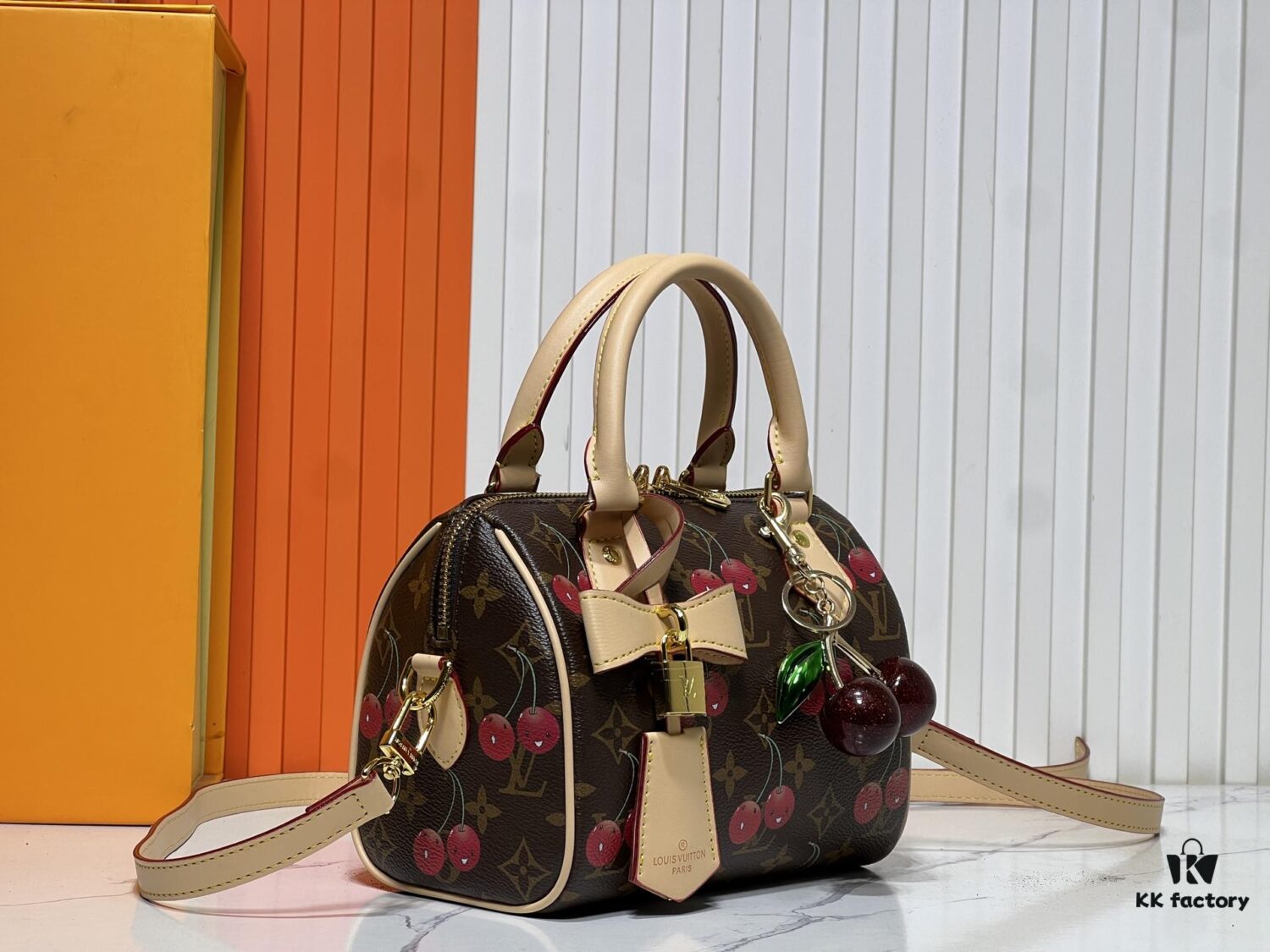 Upgraded Original Cherry 🍒 M13094 M46234 M46222 Speedy Bandoulière 20 Handbag