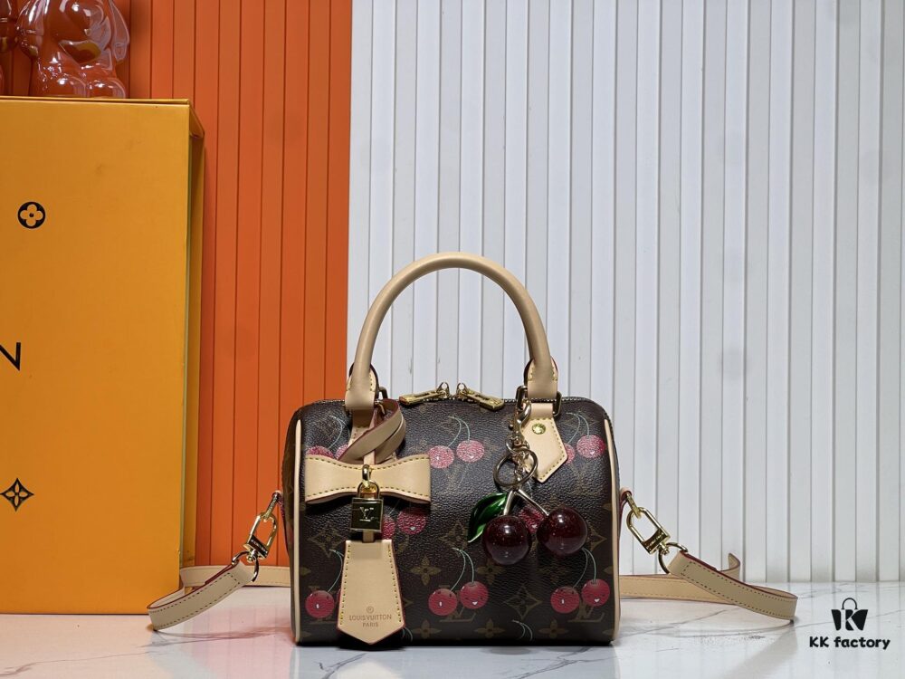 Upgraded Original Cherry 🍒 M13094 M46234 M46222 Speedy Bandoulière 20 Handbag