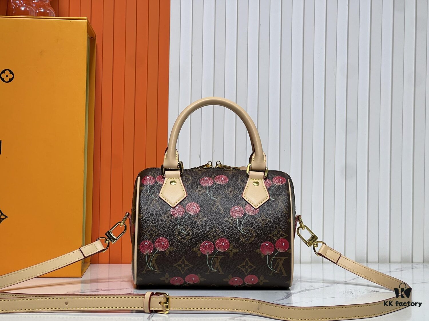 Upgraded Original Cherry 🍒 M13094 M46234 M46222 Speedy Bandoulière 20 Handbag