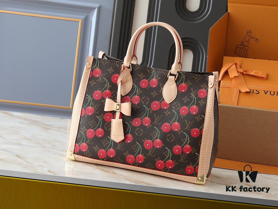 Upgraded Original M13079 Louis Vuitton x Takashi Murakami Reimagined OnTheGo MM Handbag