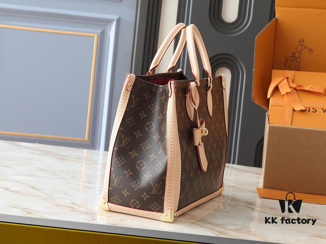 Upgraded Original M13079 Louis Vuitton x Takashi Murakami Re-Edition Series OnTheGo Medium Handbag