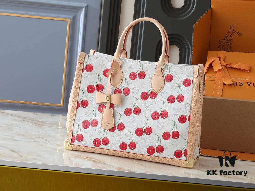 Upgraded Original M13079 Louis Vuitton x Takashi Murakami Reimagined OnTheGo MM Handbag