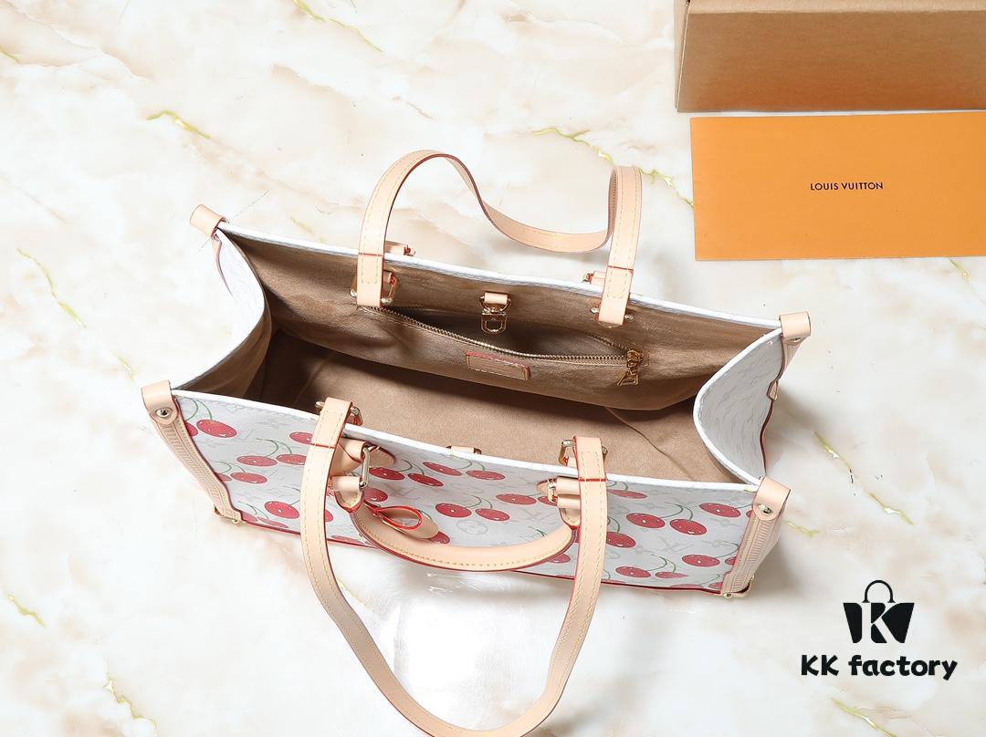 Upgraded Original M13079 Louis Vuitton x Takashi Murakami Reimagined OnTheGo MM Handbag