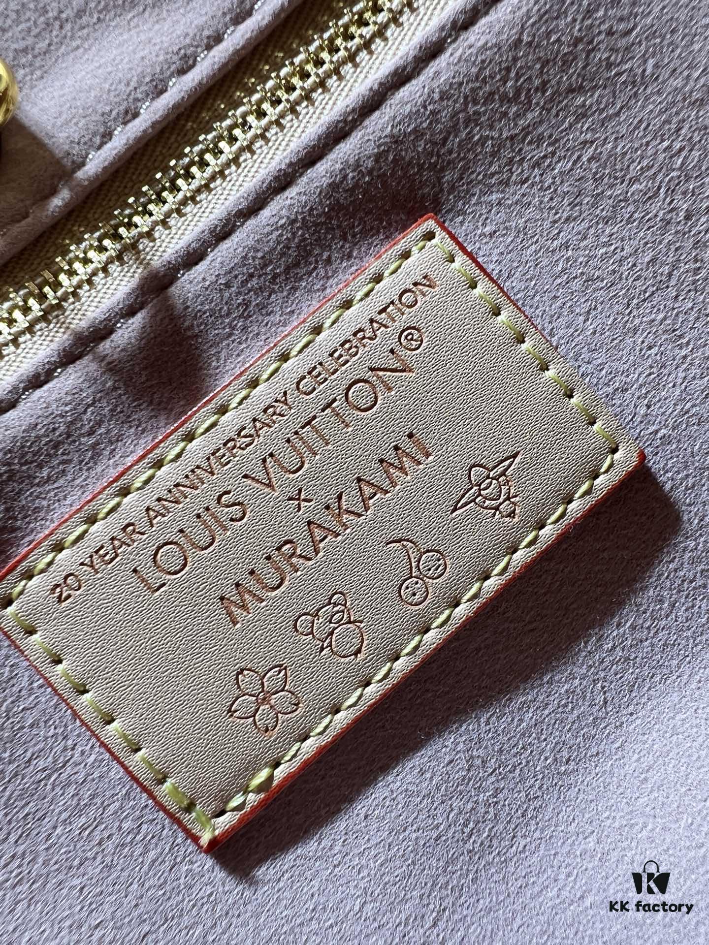 Upgraded Original M13079 Cherry Blossom Louis Vuitton x Takashi Murakami Reissue Collection OnTheGo Medium Tote Bag