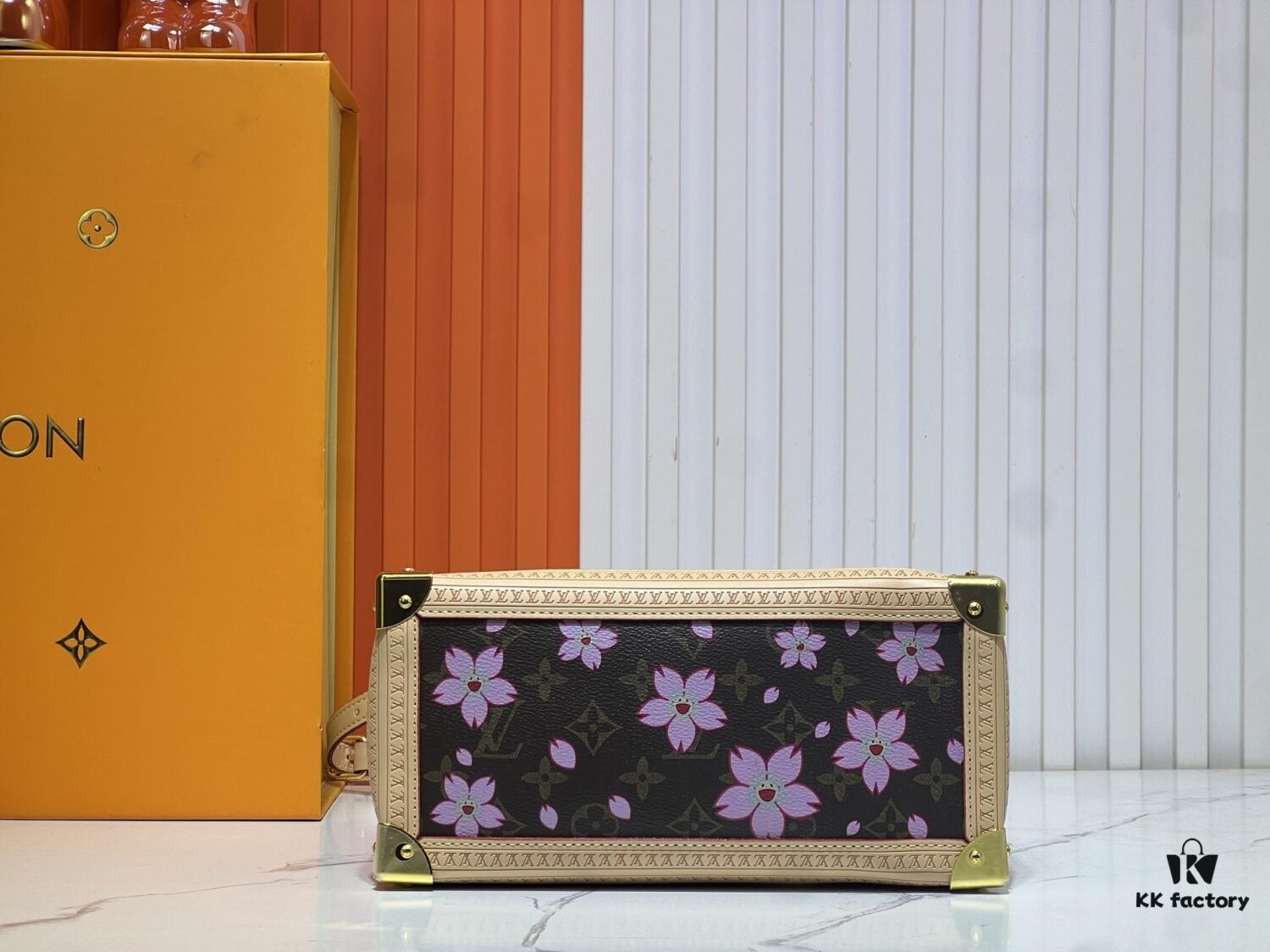 Upgraded Original M13079 Cherry Blossom Louis Vuitton x Takashi Murakami Reissue Collection OnTheGo Medium Tote Bag