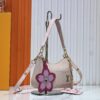 Upgraded Original M13101 Marellini Handbag in Epi Grained Leather with Shining Hardware