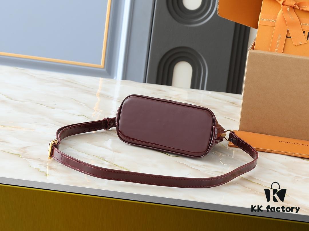 Upgraded Original Version Fan Bingbing's Same Style Vernis Leather Series M82717 M91606 M93595 Alma BB Handbag