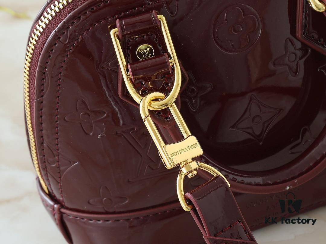 Upgraded Original Version Fan Bingbing's Same Style Vernis Leather Series M82717 M91606 M93595 Alma BB Handbag