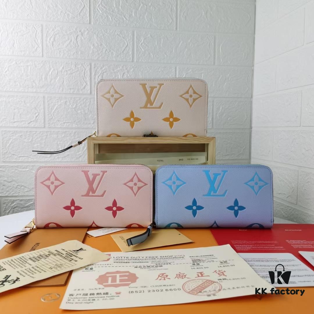 M80402 By The Pool Series Zip Wallet in Monogram Empreinte Leather