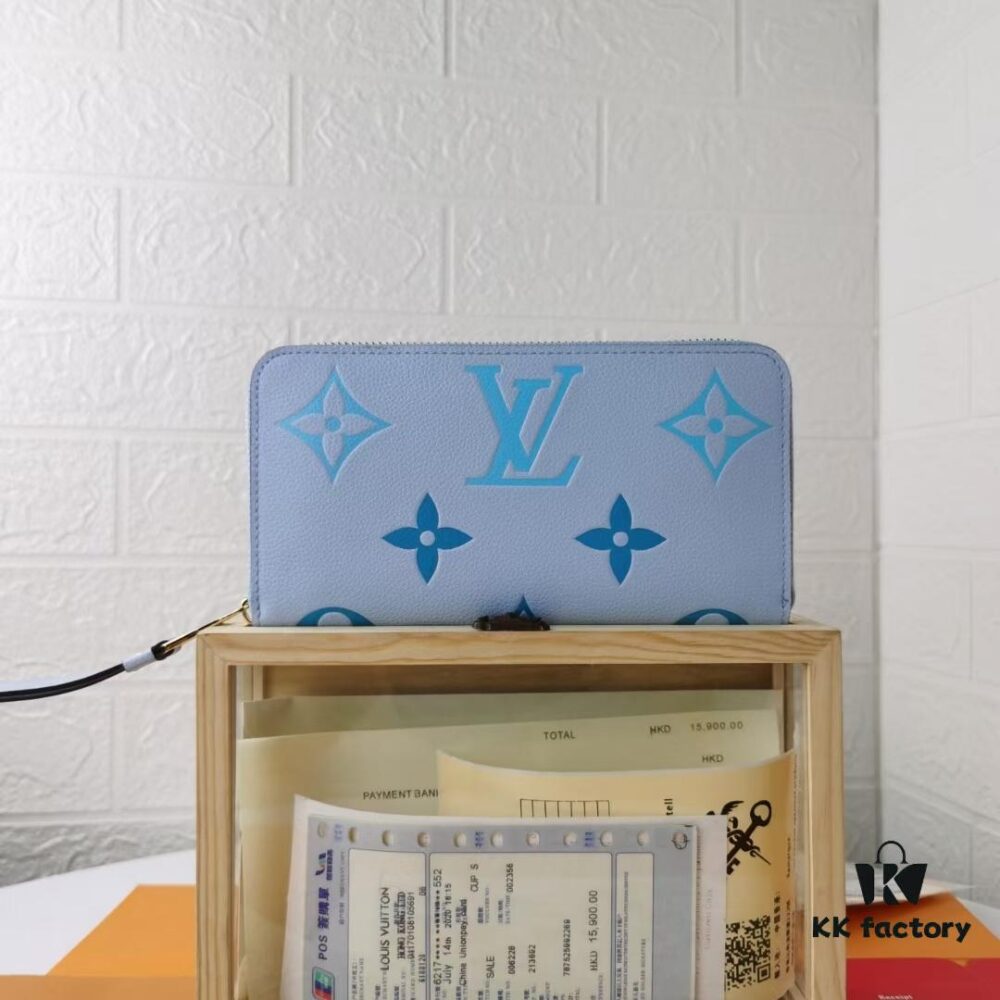 M80402 By The Pool Series Zip Wallet in Monogram Empreinte Leather