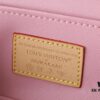 Upgraded Original M14181 M44495 Nice Mini Cosmetic Case Made of Monogram Coated Canvas with Rounded Silhouette and Cherry Blossom Pattern from the Louis Vuitton x Takashi Murakami Reimagined Collection, Featuring Cowhide Leather Handle and Double Zipper Closure