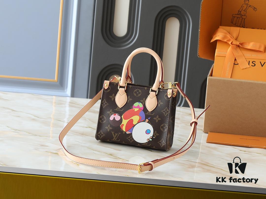 Upgraded Original M13668 M46839 Louis Vuitton x Takashi Murakami Reimagined Series Mini OnTheGo Bag