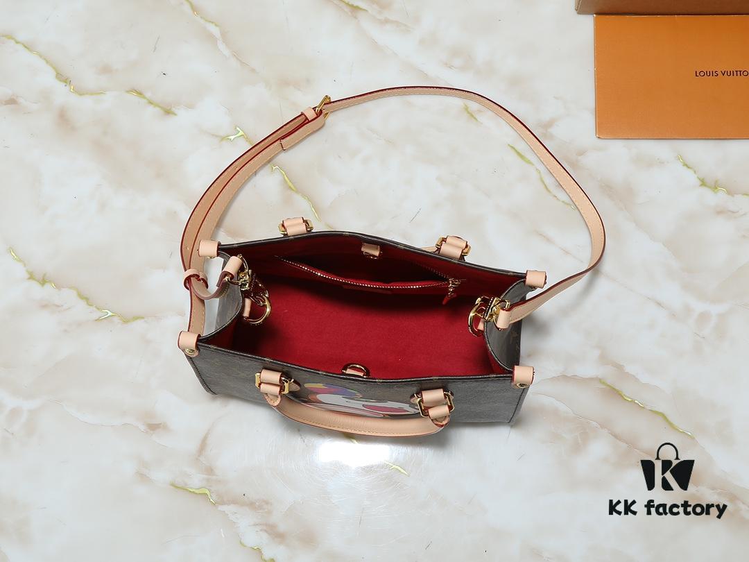 Upgraded Original M45659 M46373 M13668 M44571 Louis Vuitton x Takashi Murakami Reimagined Series Petite OnTheGo Handbag