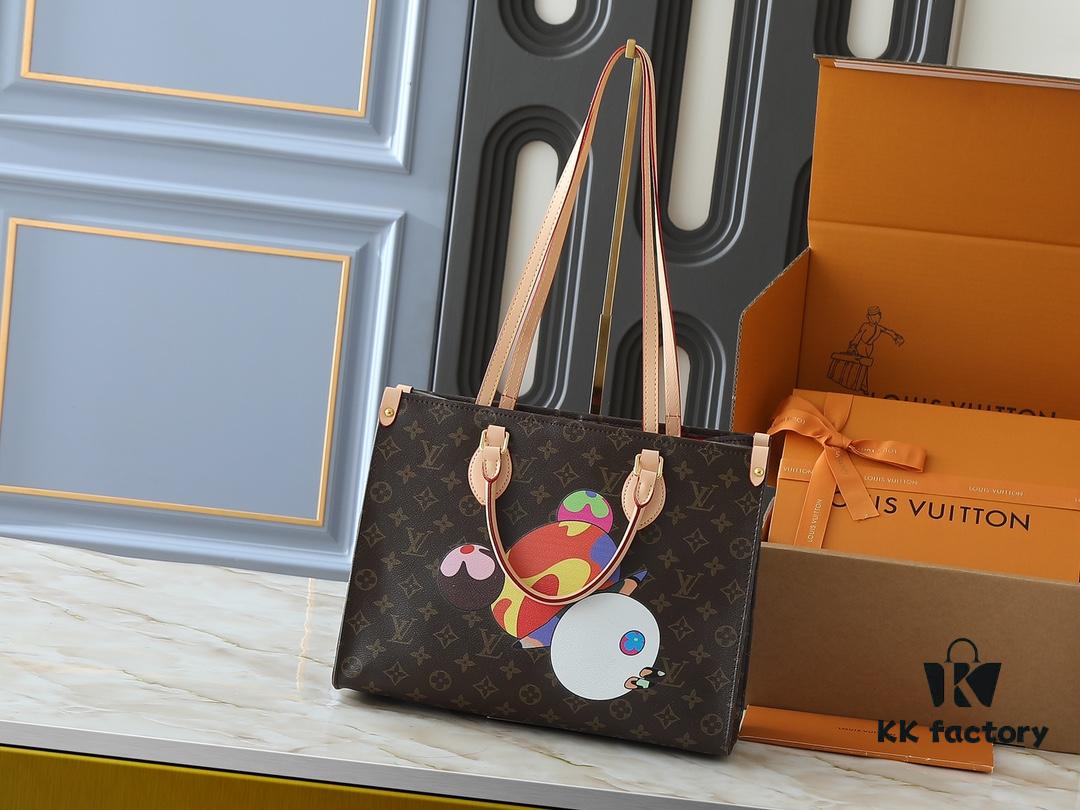 Upgraded Original M45321 M45039 M13668 M44571 Louis Vuitton x Takashi Murakami Reissued Series OnTheGo Mini Handbag