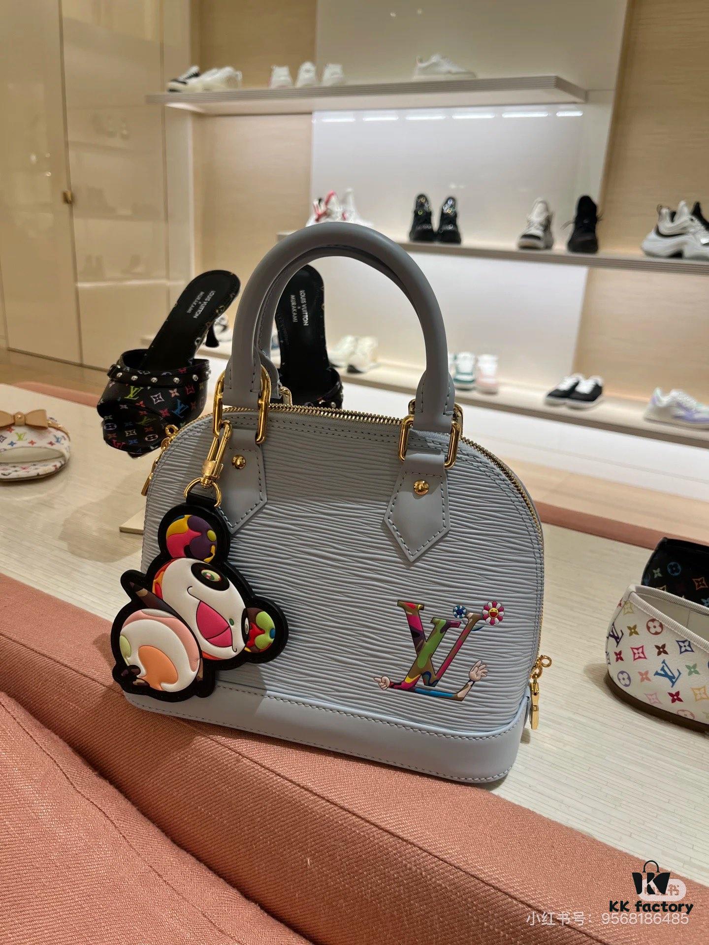 Takashi Murakami Collaboration Figurine M53152 M13670 Louis Vuitton Alma Bag